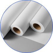 Some rolls of white paper